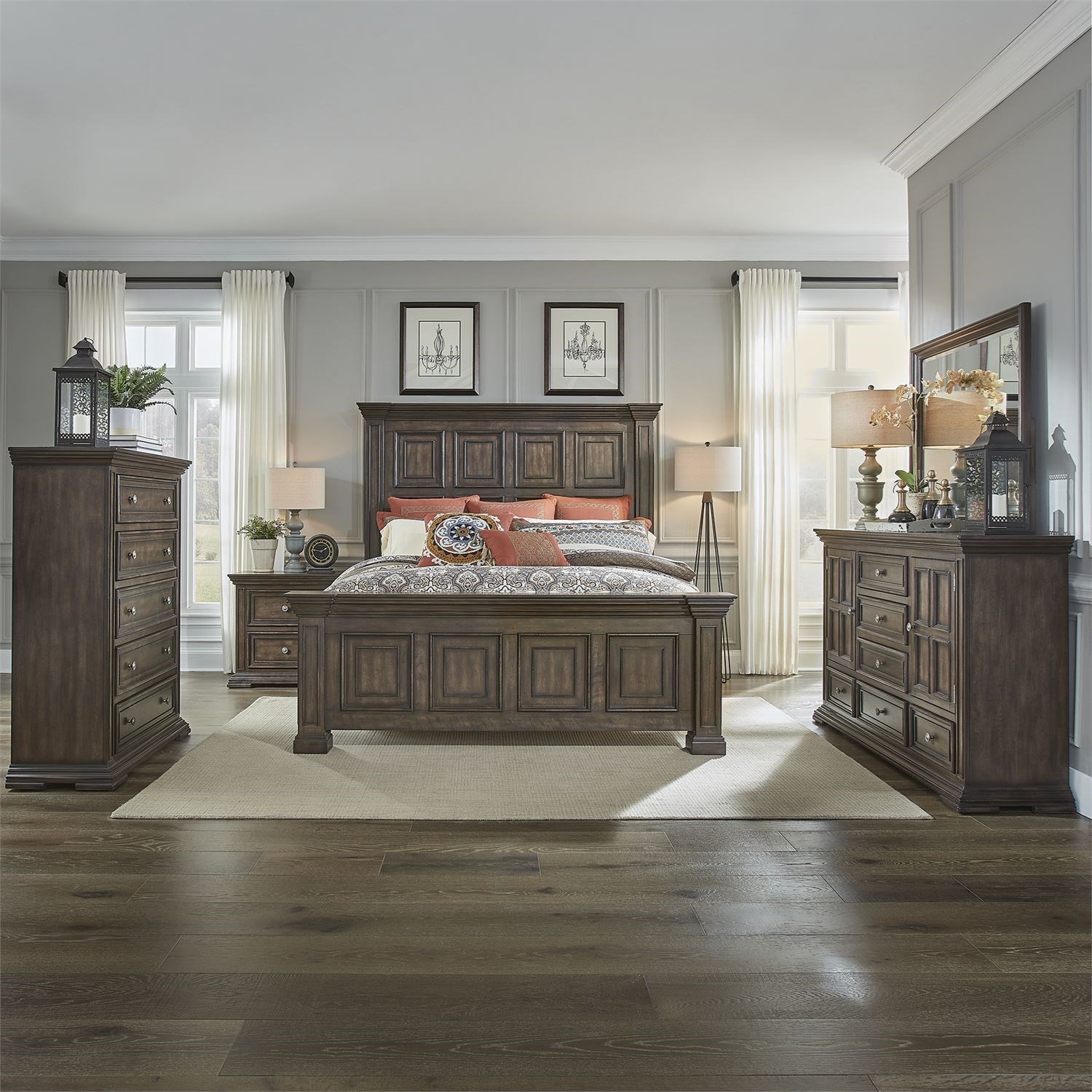Liberty Furniture Big Valley 361BRKPBDMCN King Bedroom Group Esprit